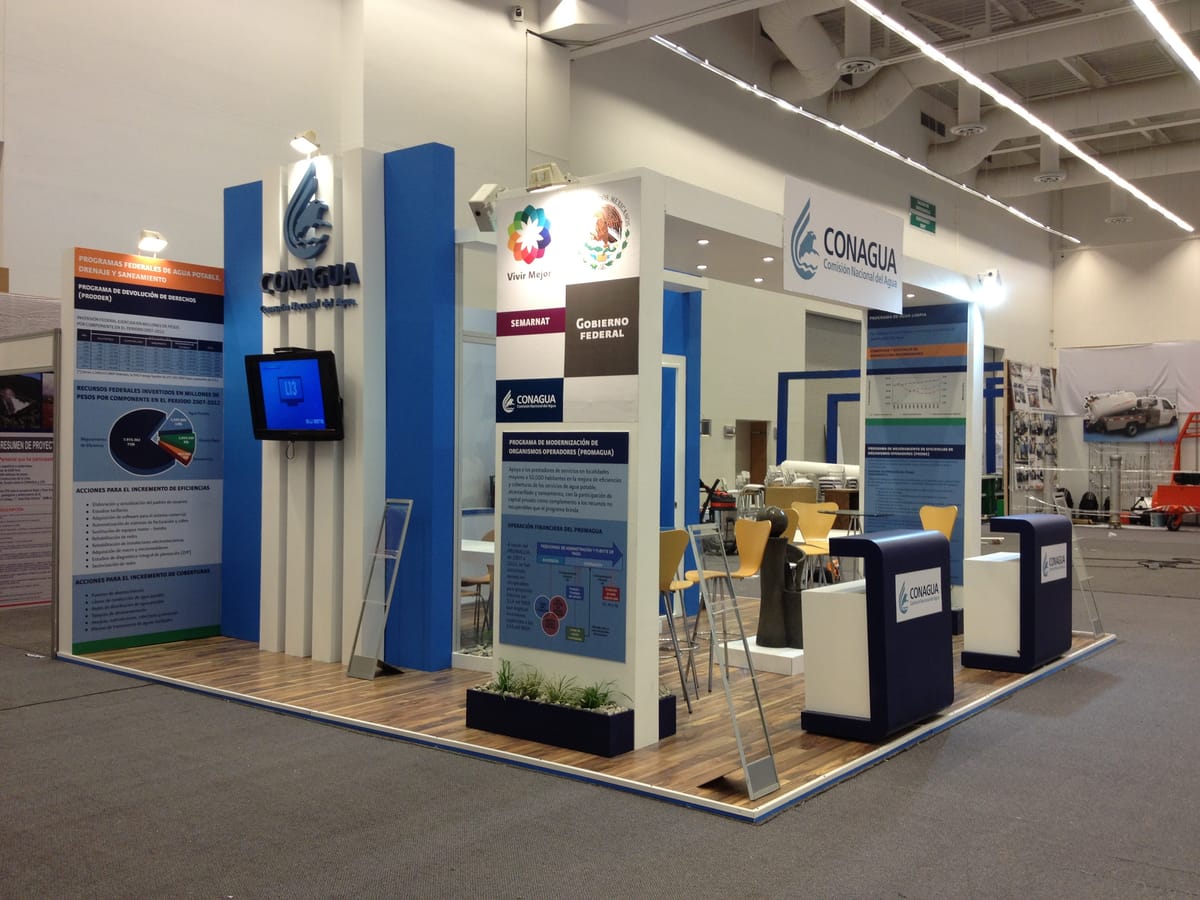 Stand de Conagua en exposición