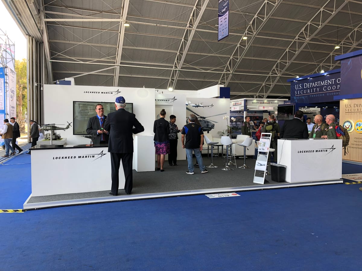 Stand de Lockheed Martin en FAMEX