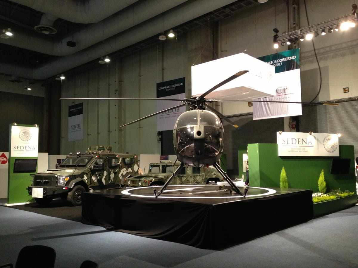 Stand de la Sedena en exposición