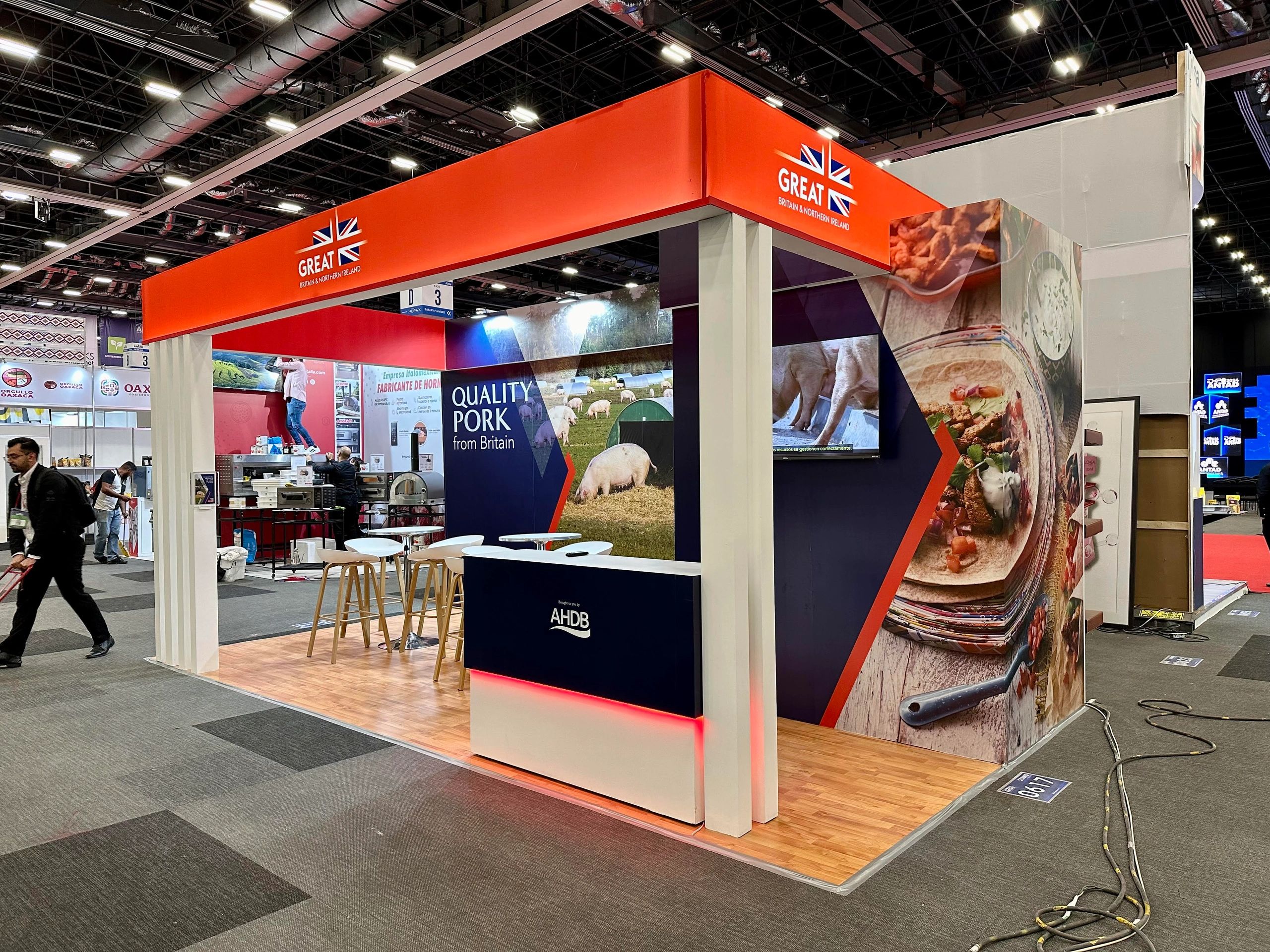 Stand de AHDB en ANTAD Guadalajara