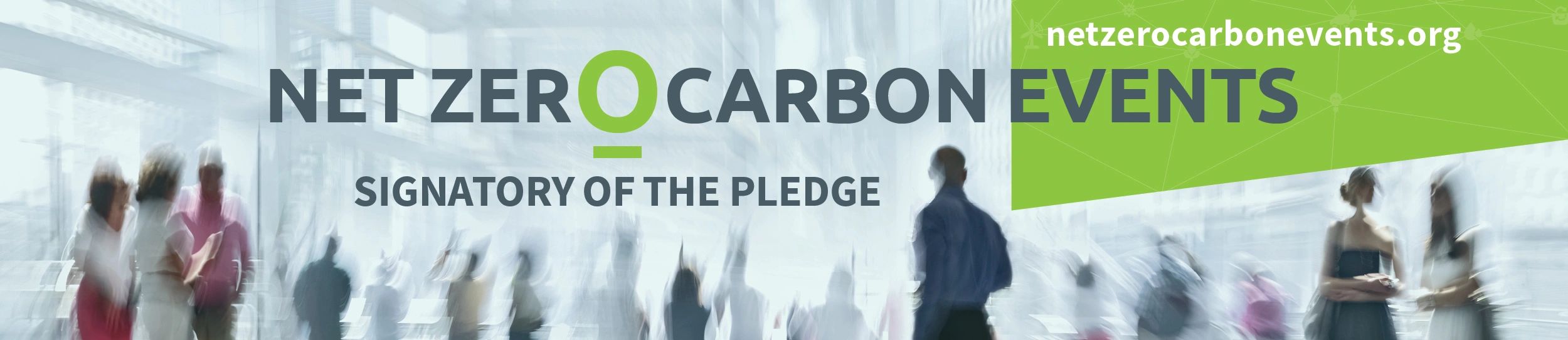Sello de signatario de Net Zero Carbon Events